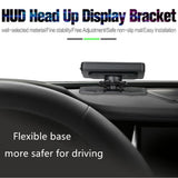 Maxbell 2x360 Car Dashboard Flexible Base HUD Holder Head Up Display Phone GPS Stand