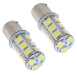 2 Pieces 12V BA15S 5050 18 SMD White 6000-7000K LED Bulb Car Signal Light