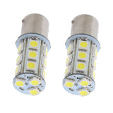 2 Pieces 12V BA15S 5050 18 SMD White 6000-7000K LED Bulb Car Signal Light