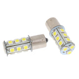 2 Pieces 12V BA15S 5050 18 SMD White 6000-7000K LED Bulb Car Signal Light