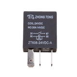 Maxbell 2x3 Pieces 24V 30A Car Automotive Van Boat Electronic 4 Pin SPST Relays