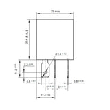 Maxbell 2x3 Pieces 24V 30A Car Automotive Van Boat Electronic 5 Pin SPST Relays