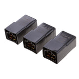 Maxbell 3 Pieces 12V 30A 4 Pin SPST Relay With Waterproof Case Automotive Electronic