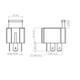 Maxbell 3x24V 100Amp Split Charge Relay Switch 4 Terminal Relays for Truck Boat Marine