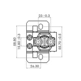 Maxbell 2x3 Sets Car 40A 5Pin Relay Socket Holders With 6.3mm Copper Terminals Harness