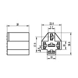 Maxbell 2x3 Sets Car 30A 5Pin Relay Socket Holders With 6.3mm+4.8mm Terminals Harness