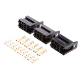 Maxbell 2x3 Sets Car 30A 5Pin Relay Socket Holders With 6.3mm+4.8mm Terminals Harness