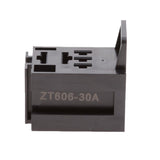 Maxbell 2x3 Sets Car 30A 5Pin Relay Socket Holders With 6.3mm+4.8mm Terminals Harness