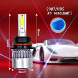 Maxbell Maxbell Pair COB LED Low Beam Headlight Kit 9007 900W 135000LM 6000K Bulb HID White