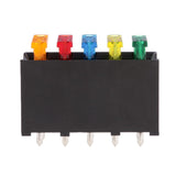 Maxbell 2xCar 5 Way Blade Fuse Box Holder Distribution Block Fusebox With ATC Fuses