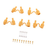 Maxbell 4x5 Sets Waterproof AGC Fuse Holder Block Kit With 6X30mm Fast Blow Fuse