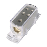 Maxbell 5x4-Way 1X 4AWG In 4X 8AWG Out Power/Ground Cable Splitter Distribution Block