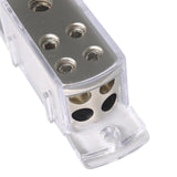 Maxbell 10x4-Way 1X 4AWG In 4X 8AWG Out Power/Ground Cable Splitter Distribution Block