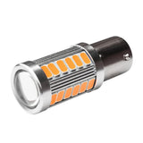 Maxbell 2x2 Pieces BA15S 1156 5630 33LED Turn Signal Reverse Lights Bulb 6500K Yellow