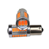 Maxbell 2x2 Pieces BA15S 1156 5630 33LED Turn Signal Reverse Lights Bulb 6500K Yellow