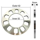 Maxbell 2 Pieces Car Wheel Spacers 5 Hole 5mm Fit 5 Lug 5X114.3 5X120 5X120.7 5X127 - Aladdin Shoppers