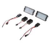 Maxbell 2x LED License Number Plate Light for Ibiza Leon +License Plate Frame Red