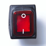 Maxbell 2x4 Pin On-Off Car Boat Lighted Rocker Toggle Switch Waterproof  Red