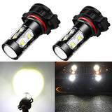 2X 50W 6000K Fog Driving Light Bulbs High Power LED DRL Conversion Kit H16