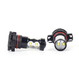 2X 50W 6000K Fog Driving Light Bulbs High Power LED DRL Conversion Kit H16