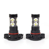 2X 50W 6000K Fog Driving Light Bulbs High Power LED DRL Conversion Kit H16