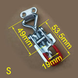 Maxbell 4xClamp Draw Latch Pull Lock Fastener Over Centre Lock Trailer Truck S Size