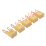Maxbell 2x 5 Pieces Auto Car FLK-M 32V Male Straight Long Blades PAL Fuses 60A Yellow