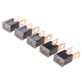 Maxbell 10x 5 Pieces Auto Car FLK-M 32V Male Straight Long Blades PAL Fuses 80A Black
