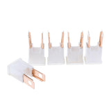 Maxbell 4x 5 Pieces Auto Car FLK-M 32V Male Straight Long Blades PAL Fuses 120A Brown