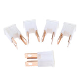 Maxbell 4x 5 Pieces Auto Car FLK-M 32V Male Straight Long Blades PAL Fuses 120A Brown