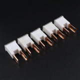 Maxbell 4x 5 Pieces Auto Car FLK-M 32V Male Straight Long Blades PAL Fuses 120A Brown