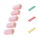 Maxbell 3x 5 Pieces Car FLF-M Standard Female Push In Cartridge Fuses 30AMP 32V Pink