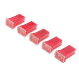 Maxbell 2x 5 Pieces Car FLF-M Standard Female Push In Cartridge Fuses 50AMP 32V Red