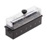 Maxbell 2x6-Way Medium Blade Fuse Holder Block Fusebox Panel Car Boat Automotive
