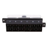 Maxbell 2x6-Way Medium Blade Fuse Holder Block Fusebox Panel Car Boat Automotive