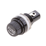 Maxbell 2x5 Pieces Chassis/Panel Mount Glass Tube Fuse Holder for 5x20mm Fuse