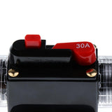 Maxbell 3xDC 12V-24V Car Audio Inline Manual Reset Circuit Breaker Fuse Switch 30AMP