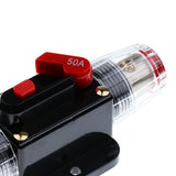 Maxbell 3xDC 12V-24V Car Audio Inline Manual Reset Circuit Breaker Fuse Switch 50AMP