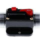 Maxbell 3xDC 12V-24V Car Audio Inline Manual Reset Circuit Breaker Fuse Switch 50AMP