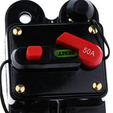 Maxbell 2xDC 12V 24V Car Audio Inline Circuit Breaker Fuse Manual Reset Switch 50AMP