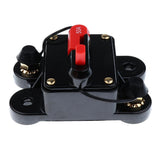 Maxbell 2xDC 12V 24V Car Audio Inline Circuit Breaker Fuse Manual Reset Switch 50AMP