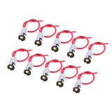 Maxbell 3x10 Pieces BA9S Light Lamp Bulb Holder Base Female Socket Wire Connector