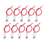 Maxbell 3x10 Pieces BA9S Light Lamp Bulb Holder Base Female Socket Wire Connector