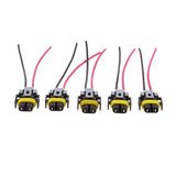 Maxbell 4x5 Pieces Car H11 Headlight Fog Lamp Wiring Harness Wire Connector Male Plug