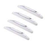 Maxbell 2x4 Pieces Universal Car Door Edge Bumper Protector Guard Sticker White