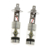 Maxbell 2x2X Aluminum H1 100W White LED DRL Car Fog Light Lamp Bulbs Super Bright