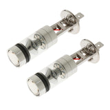 Maxbell 3x2X H1 10000K 100W LED 20SMD Projector Fog Driving DRL Light Bulbs Blue