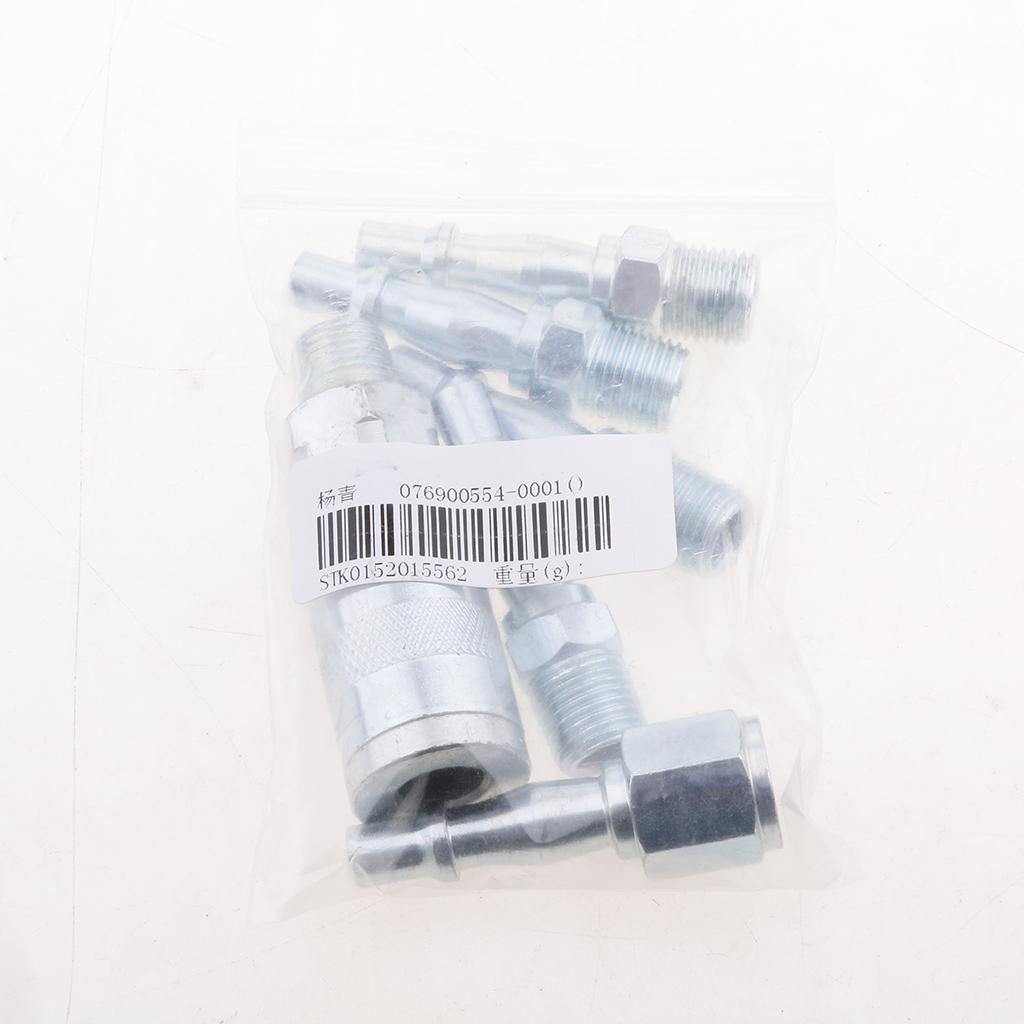 Maxbell Maxbell 6 Pieces Air Compressor Line Hose Fittings Quick Release Connector 1/4" BSP