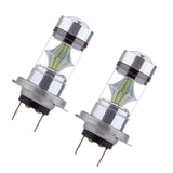 Maxbell 3x2pcs H7 100W LED 8000K Ice Blue Foglight Daytime Running Bulbs Lamps