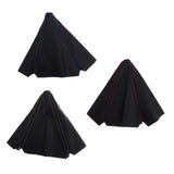 Maxbell 2xUniversal Manual/Auto Gear Shift Knob Shifter Boot Cover Stitch Blue